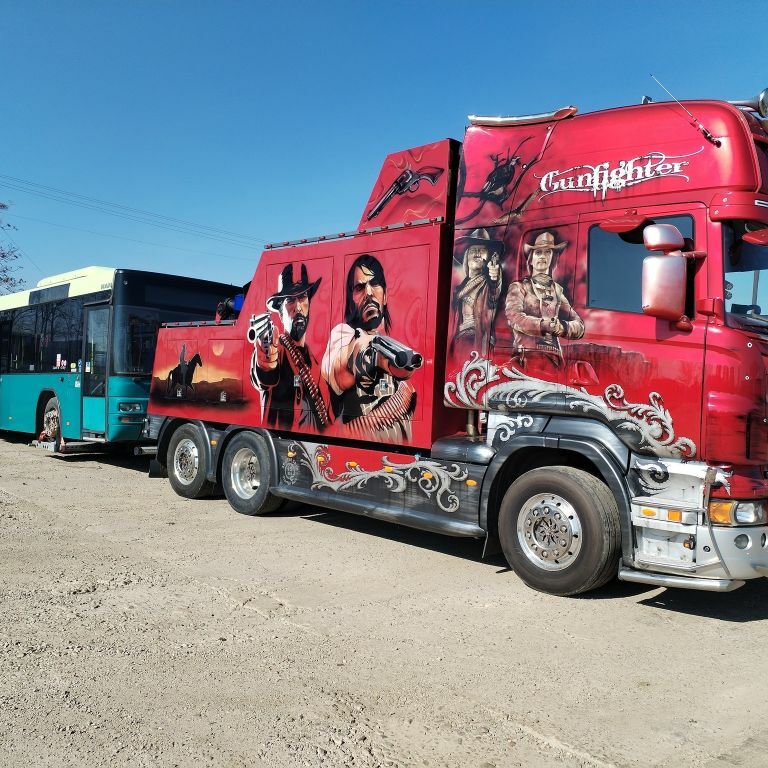 Remorcare autobus defect Oradea